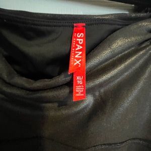 XL Spanx faux leather leggings- worn 3 times